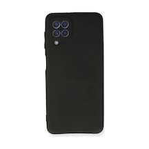 Samsung Galaxy A22 Uyumlu Kılıf First Silikon - Siyah