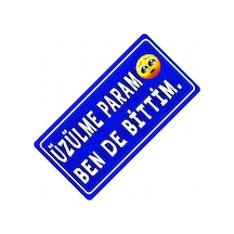 Üzülme Param Yazılı Sök-tak-pratik Vantuzlu Yeni Nesil Dekor Pl