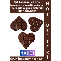Defter Dekoratif Sevgili Eş Nişanlı Anlamlı Hediye Okul Günlük Ders Şık Estetik Çikolata Görünümlü