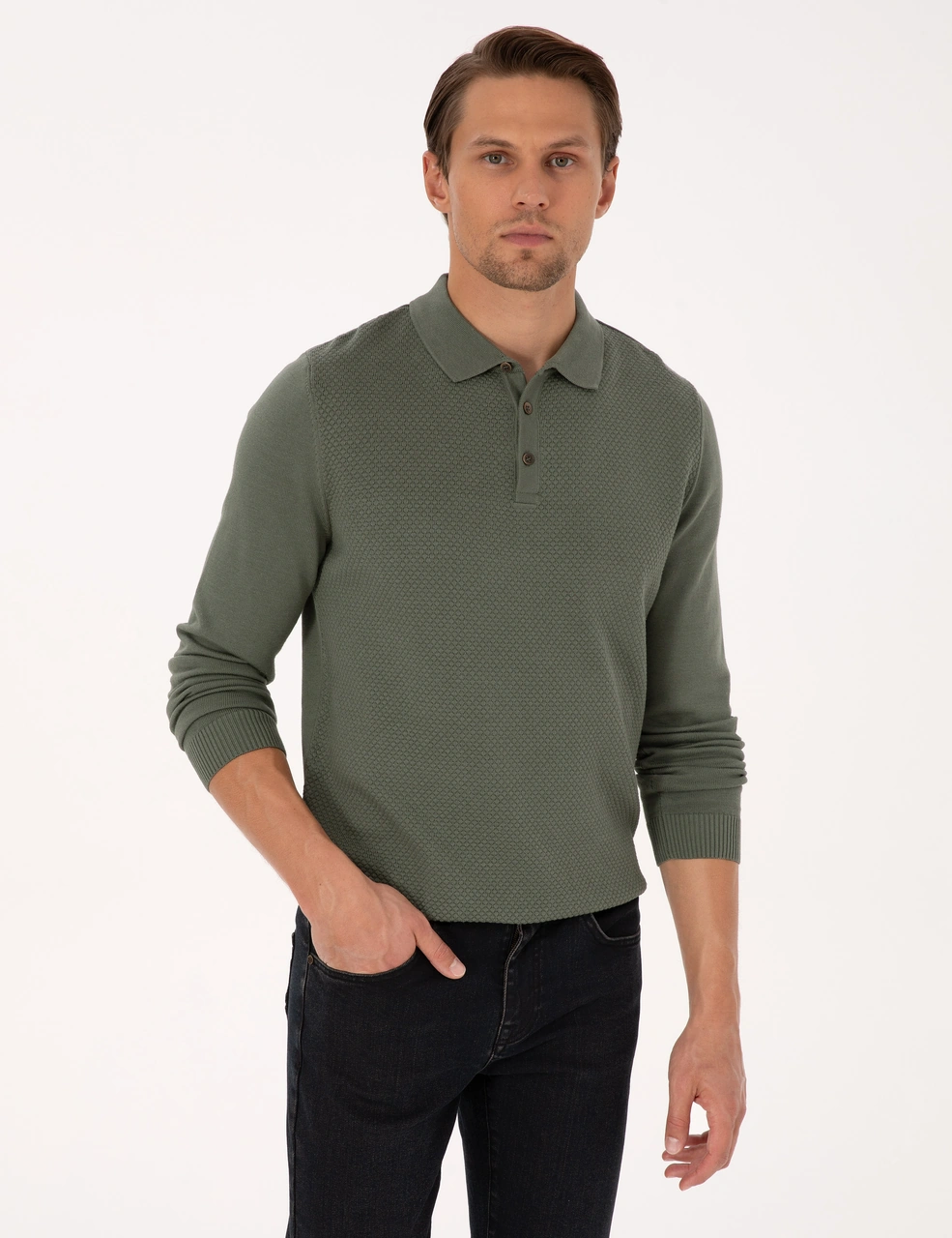 Pierre Cardin Erkek Gri Kazak /triko 50318036-vr210 Gri