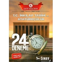 Sınav 8.Sınıf LGS T.C. İnkılap Tarihi ve Atatürkçülük 24 Deneme- Sınav Dergisi Yayınları