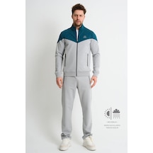 Shooter Sportswear Shooter Erkek Elite Mevsimlik Eşofman Takımı Rahat Form Günlük Kullanım Gri