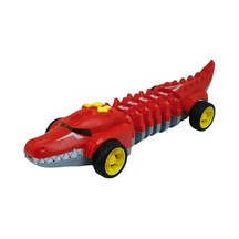 Timsah Araba - Otomatik Hareketli Sesli Işıklı 32 Cm - Kırmızı Timsah Kırmızı