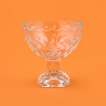 Delii Glass 6'lı Ayaklı Kase Seti - Şeffaf - 210 Ml Renkli