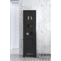Denko Helena 35 Cm Mdf Füme Banyo Boy Dolabı Füme