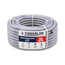 Örgülü Market Hortum 1/2" 50 Metre Esnek Ve Dayanıklı Sulama Hortumu