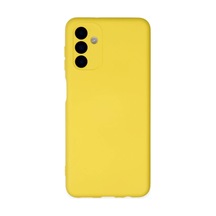 Samsung Uyumlu Galaxy A04s Kılıf Nano İçi Kadife Silikon - Sarı 0.2M-Çok Renkli