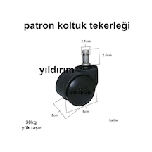 Sehpa Tekerleği Koltuk Tekerleği Kalın Pimli Patron Koltuk Teker