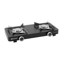 Outwell Asama Duo Burner Portatif İkili Kamp & Karavan Ocağı Siyah