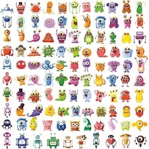 Virüs Sticker Set 60 Parça Telefon, Tablet, Defter, Laptop Sticker