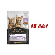 Purina Pro Plan Pouch Sos İçinde Hindili Yavru Kedi Konservesi 48 x 85 G