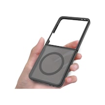 Samsung Galaxy Z Flip 8 İle Uyumlu Kılıf M-safe Şarj Özellikli Kamera Korumalı Lunex Kapak Z Flip 8 İçin Kılıf