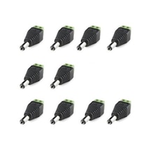 Klemens Girişli Erkek Dc Barrel Jack Power Konnektör 10 Adet