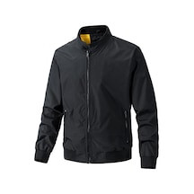 Erkek Ceket, İlkbahar Ve Sonbahar, Sade Uçuş Ceketi, Günlük Erkek Giyim Kahverengi