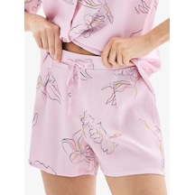 Kadın Şort Pijama Altı 52024 - Desenli Çok Renkli
