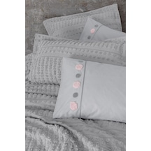 Cotton Box Limi Yatak Örtülü Nevresim Takımı Siva Gri Gri