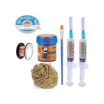 Havya Ucu Temizleme Lehim Solder Paste 138 C 42g Flux Lehim Toplama Cp-2515 Lehim Emme Teli 2,5 Mm St04