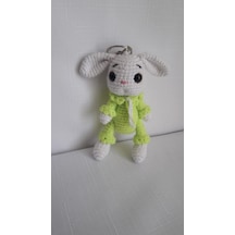 Amigurumi Yeşil Tavşan Anahtarlık
