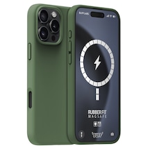 Apple Uyumlu iPhone Buff 16 Pro Magsafe Rubber Fit Silikon Kılıf Cypress
