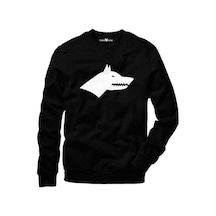 Tshirthane Göktürk Kurt Erkek Uzun Kollu Bisiklet Yaka Sweatshir