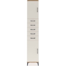 Hyperion Dolap 3 Raflı 5 Çekmeceli 2 Kapaklı 44x44x243 Çam-ay... Çam
