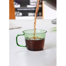 The Mia Renkli Cam Kupa Yeşil 230 ML