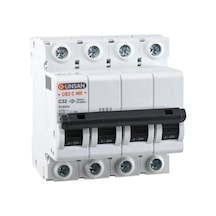Günsan 4x32a C Tipi 6ka Otomatik Sigorta Os3c460-32