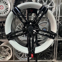 16 İnç 5x98 Egea Doblo Fiorino Uyumlu Taycan Siyah - Beyaz Jant Modeli 4 Adet