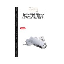 Özel Seri Hızlı Ekipman Aksesuar Dk03 32gb 2 İn 1 Flash Bellek Usb 3.0