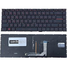 Msi Uyumlu Gf65 Thin İ5-10300h Klavye Tr Işıklı Siyah - Kırmızı Tuşlu