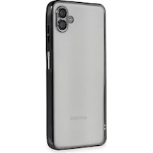 Newface Samsung Galaxy A04 Kılıf Razer Lensli Silikon - Siyah