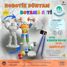 Codlaı Kids Robotik Dünyam 3d Boyama Seti - Çocuklar İçin Eğitici Yaratıcı Oyuncak Boyama Kiti - Güçlü Robot