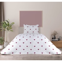 Love Çift Taraflı 2 Parça Tek Kişilik Yatak Örtüsü