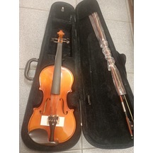 Armajy003-2 Model 4/4 Tam Boy Masif Ağaç Abanoz Aksamlı Keman