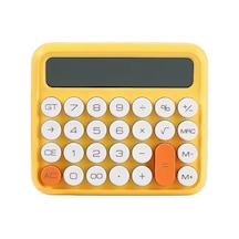 Şık Sarı Hesap Makinesi Ergonomik Tuş Takımı İle Çok Renkli