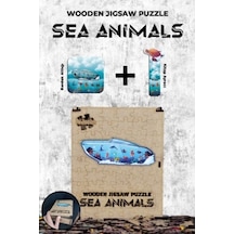 Ahşap Puzzle - Sea Animals 87 Parça