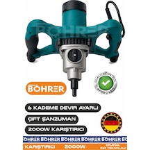 Böhrer Ba011145 Alman Designe Ba011145 Çift Kademe Güç. Ve Hız Modu Şanzuman - 6 Kademe Devir Ayarlı - Orjinal 2000w