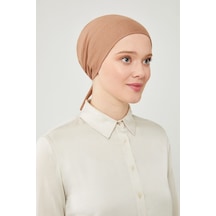 Melodi Scarf Kadın Tesettür Geniş Hacimli Büyük Kalıp Xl Bone Sütlü Kahve Sütlü Kahve Sütlü Kahverengi