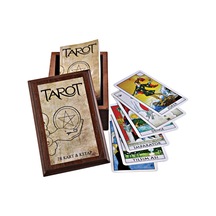 Tarot Kartı 78 Kart ve Kitap Tarot Falı Ahşap Kutu