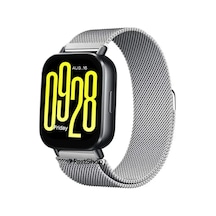 Xiaomi Redmi Watch 5 Active / Watch 5 Lite Uyumlu 22mm Örgü Metal Hasır Manyetik Akıllı Saat Kordonu