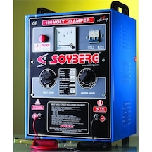 Soyberg 130 Akü Şarj Cihazı 8 Akü 30 Amper 100 Volt