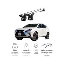 Trio-ıı Lexus Nx300 2015ve Sonrası Uyumlu Kilitli Ara Atkı 120cm Port Bagaj Tavan Barı