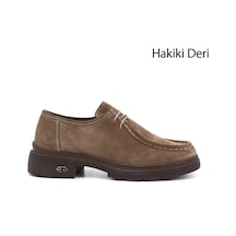 Gönderi(R) Gönderi R Vizon Süet Bağcıklı Hakiki Deri Comfort Ayakkabı Vizon Süet