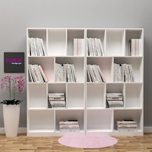 Minel Açık Kitaplık Mdf Siyah