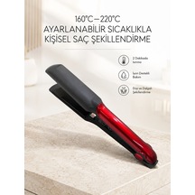 160 220 Isı Ayarlı Saç Düzleştirici Seyahat Tipi Hafif Model Normal