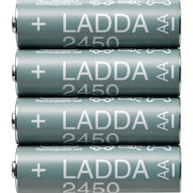 Şarj Edilebilir Pil, Hr6 Aa 1.2v, Pil Kapasitesi: 2450 Mah. 11 Kw
