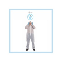 Tek Kullanımlık Tela Misafir Tulumu 35 G 50 Adet Beyaz