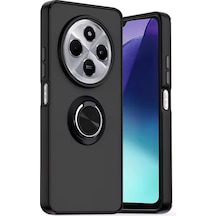 Xiaomi Redmi 14c Uyumlu Kılıf Montreal Yüzüklü Silikon Kapak - Siyah