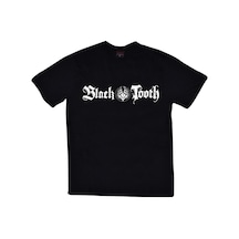 Black Tooth Band Baskılı T-Shirt Siyah