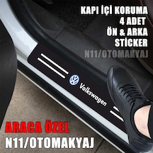 Volkswagen Sharan Kapı İç Koruma Ayaklık Sticker Markalı